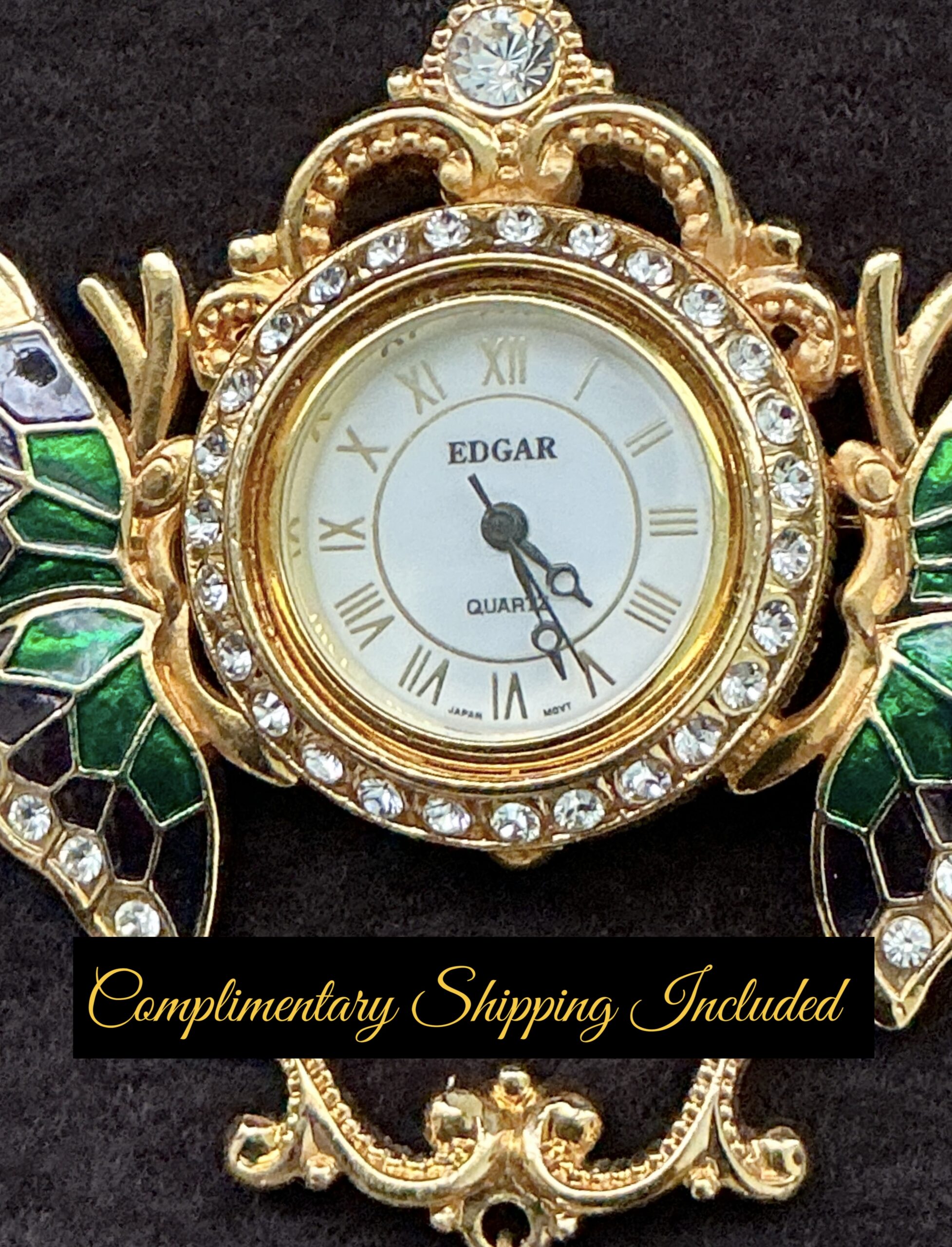 Edgar Berebi Wings of Time Watch Pendant Brooch – Limited Edition First Folio – Working Watch with COA - Image 7