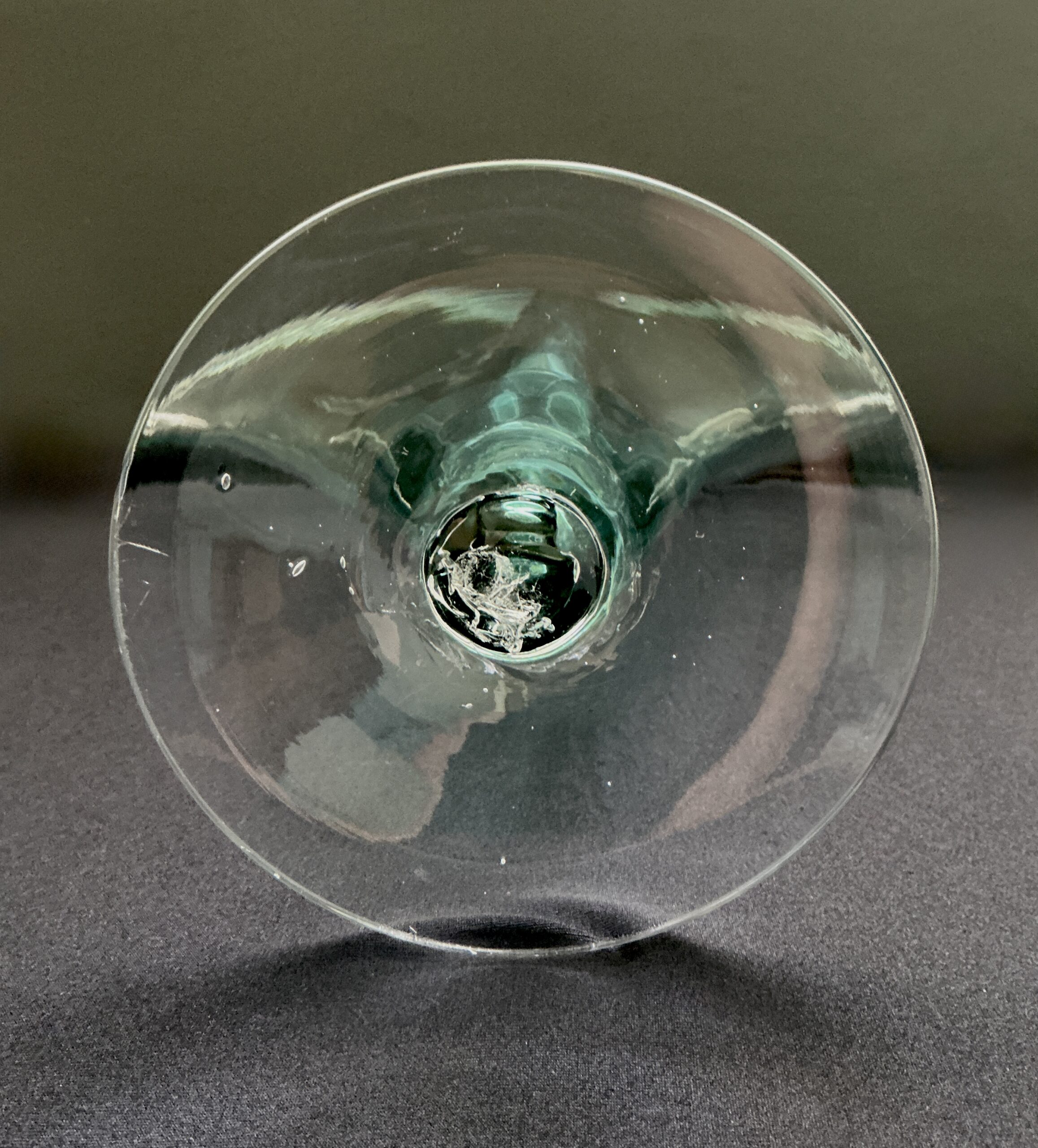 Vintage Blenko #872 Seafoam Fan Vase Hand Blown Art Glass - Image 6