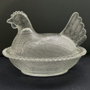 Clear class sitting hen